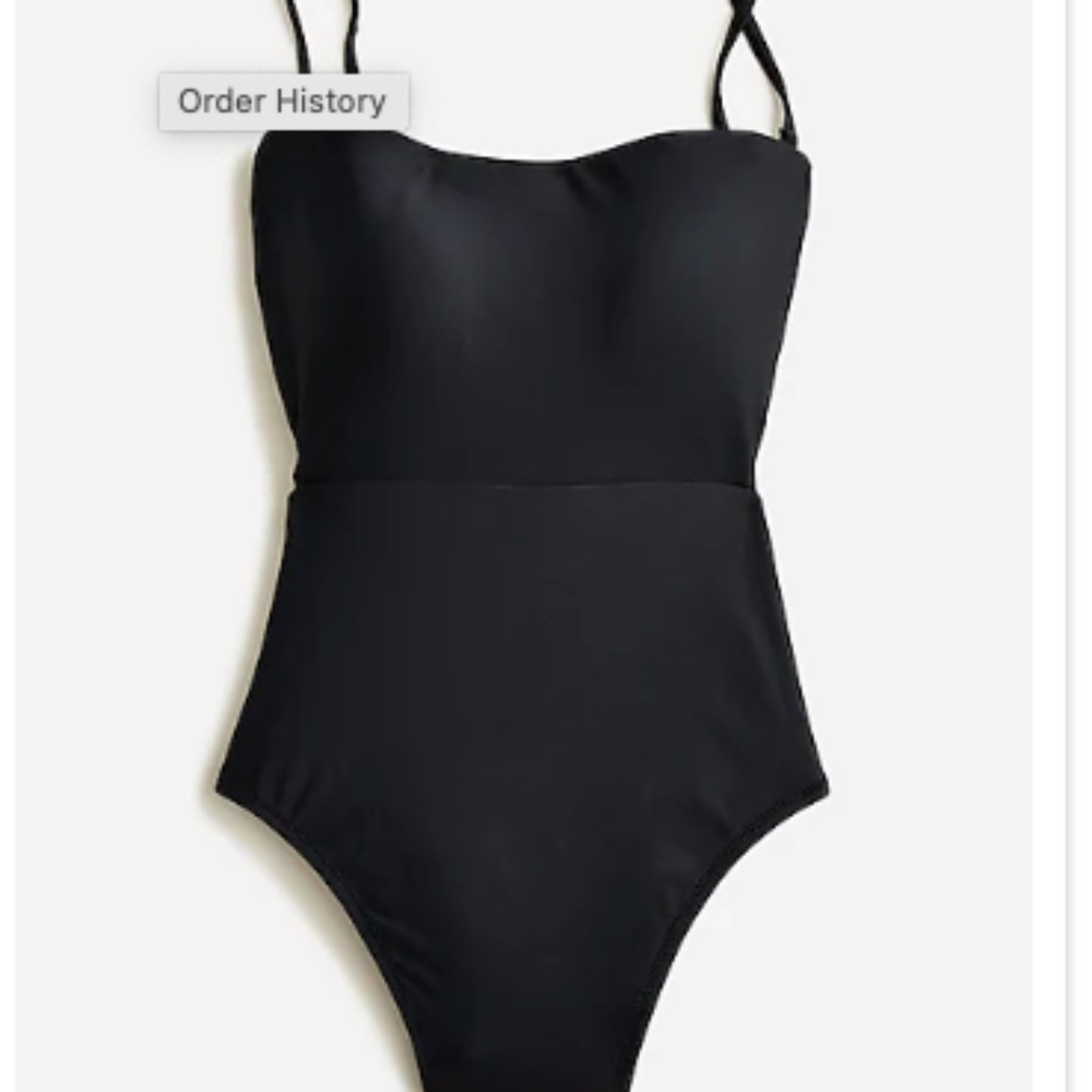 J.Crew Black One Piece Swimsuit
